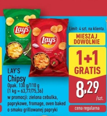 Chipsy paprykowe promocja w Aldi