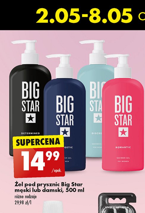 Żel pod prysznic energetic BIG STAR promocja