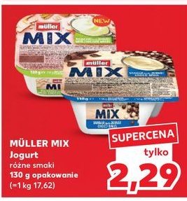 Jogurt pistacjowy z ciasteczkami amarettini Muller mix promocja