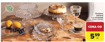 Zastawa szklana VIVIENNE różne rodzaje promocja w Carrefour