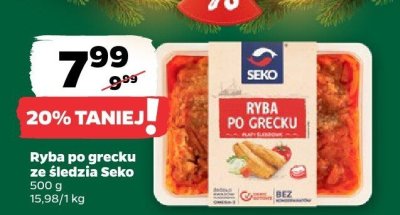 Ryba po grecku ze śledzia  promocja w Netto
