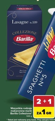 Makaron Lasagne n.189 Collezione promocja w Carrefour