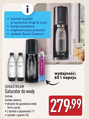 Saturator do wody SODASTREAM promocja w Aldi