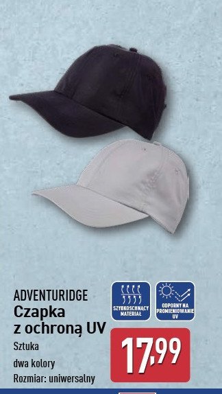 Czapka z daszkiem ochronna ADVENTURIDGE promocja w Aldi