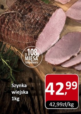 Szynka wiejska wędlina 1kg promocja w Market Point