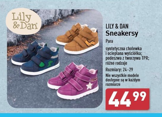 Buty dziecięce 24-29 Lily & dan promocja