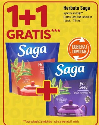 Herbata Saga wybrane rodzaje Lipton Teas And Infusions promocja w POLOmarket