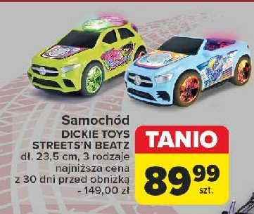 Samochód streets'n beatz Dickie toys promocja