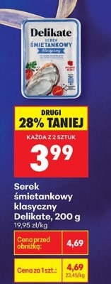 Serek śmietankowy klasyczny  promocja w Biedronka