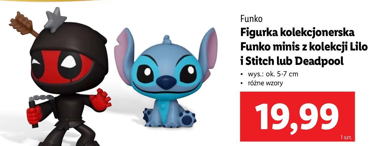 Figurka lilo i stitch minis Funko promocja w Lidl