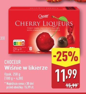 Wiśnie w likierze Choceur promocja