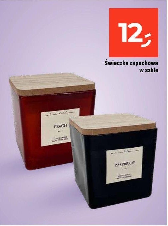 Świeczka zapachowa w szkle raspberry promocja w Dealz