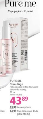 Serum PURE ME StimulAge regenerująco-odbudowujące do twarzy promocja w Hebe