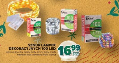 Sznur lampek dekoracyjnych 100 LED łoża na druciku ciepły biały, zimny biały, multi promocja w Stokrotka