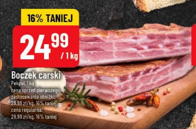 Boczek carski Pekpol promocja w POLOmarket