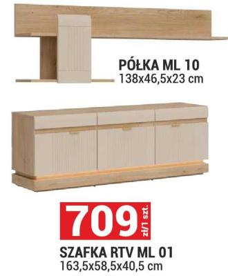 Szafka RTV ML 01 163,5x58,5x40,5 cm promocja w Merkury Market