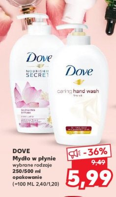 Mydło w płynie fine silk Dove caring hand wash promocja