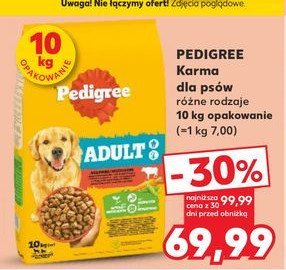 Karma dla psa wołowina z warzywami Pedigree vital promocja