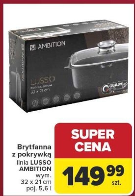 Brytfanna z pokrywką AMBITION LUSSO promocja w Carrefour