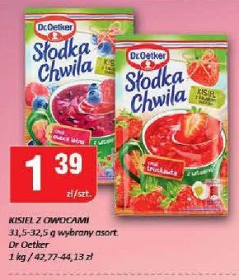 Kisiel z owocami Dr. Oetker promocja w Chorten