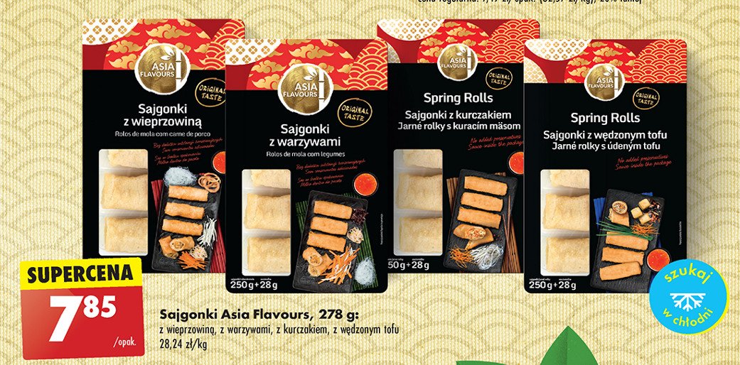 Sajgonki z wędzonym tofu Asia flavours promocja w Biedronka