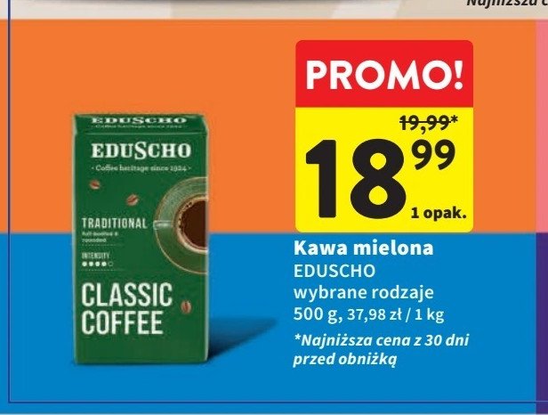 Kawa EDUSCHO CAFE A LA CARTE CLASSIC MILD promocja