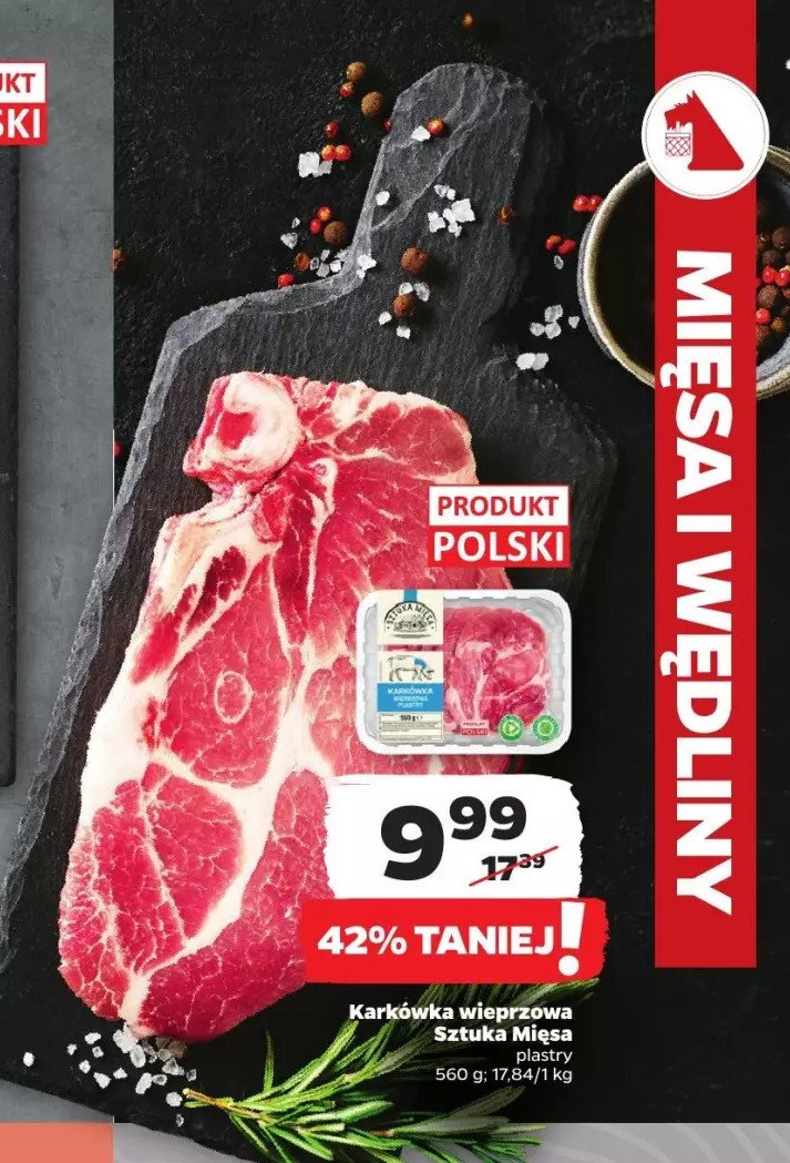 Karkówka wieprzowa plastry promocja