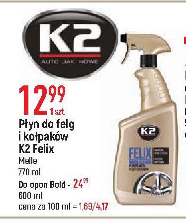 Preparat do mycia kołpaków K2 turbo promocja
