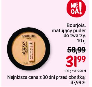 Puder matuj膮cy 108 Bourjois always fabulous promocja