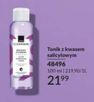 Tonik z kwasem salicylowym promocja w AVON
