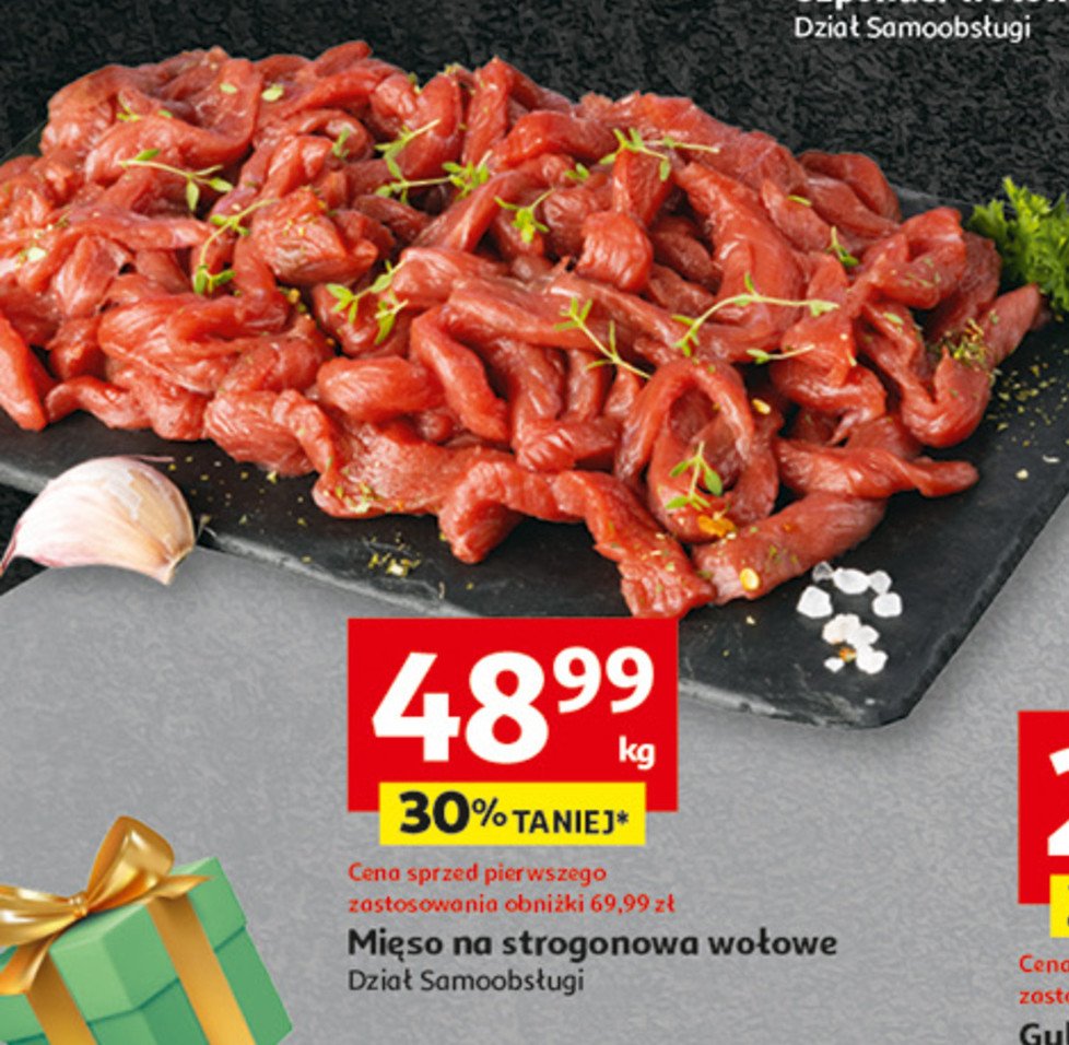 Mięso wołowe na strogonowa Auchan pewni dobrego promocja w Auchan
