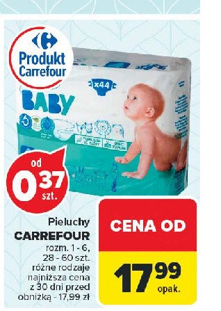 Pieluchy dla dzieci 4 Carrefour baby promocja