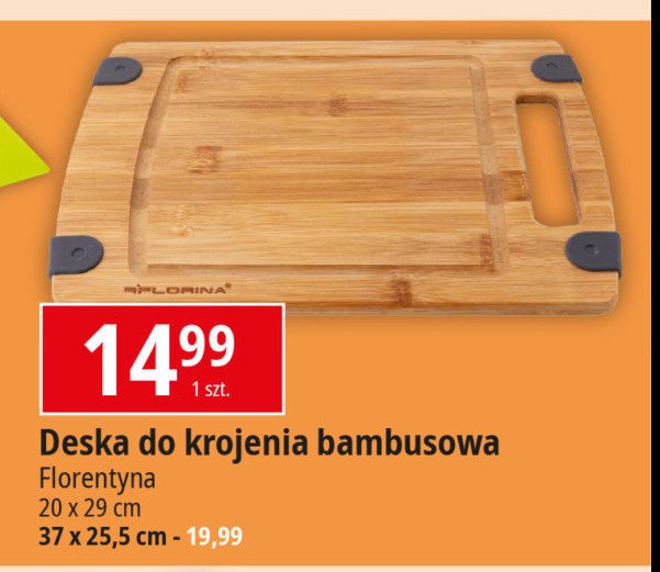 Deska bambusowa 37 x 25.5 cm Florentyna promocja