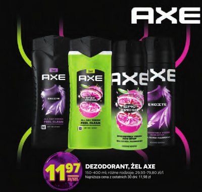 Dezodorant, żel AXE promocja w Stokrotka