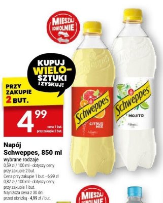 Napój Schweppes, 850 ml promocja w Twój Market