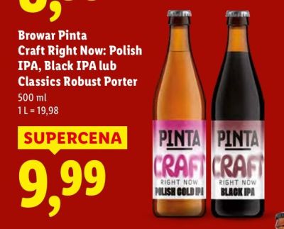 Piwo Craft Right Now: Polish IPA promocja w Lidl