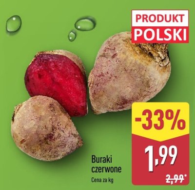 Buraki czerwone Aldi promocja w Aldi