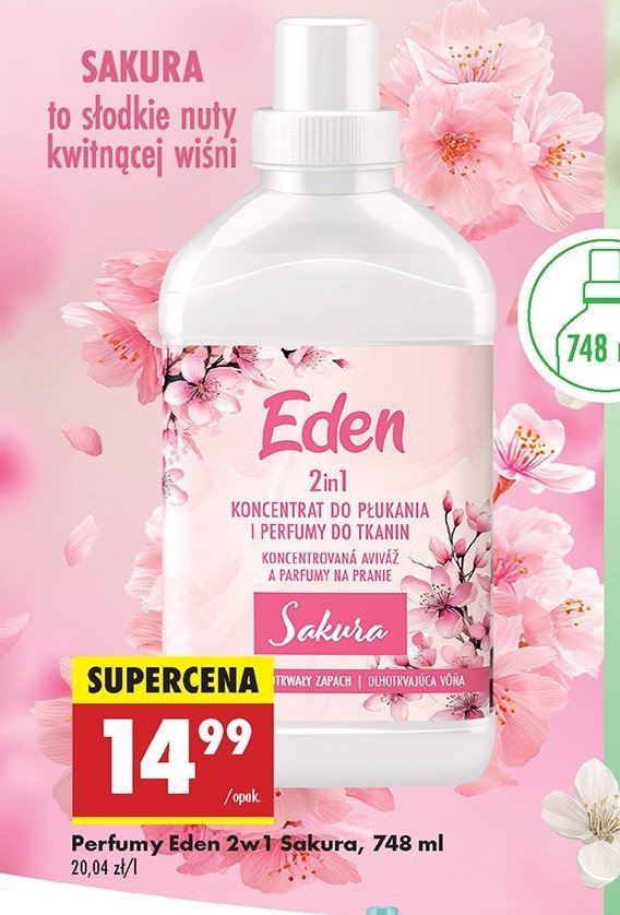 Perfumy do tkanin sakura Eden promocja w Biedronka