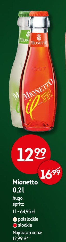 Wino MIONETTO SPRIZ promocja