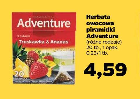 Herbata truskawka & ananas Adventure promocja