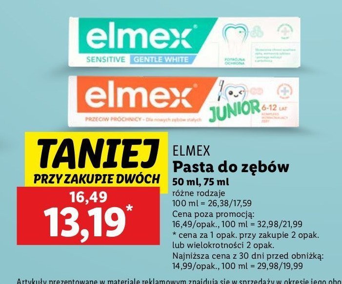 Pasta do z臋b贸w Elmex sensitive promocja
