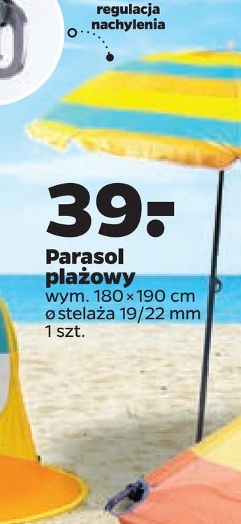 Parasol plażowy 180 x 190 cm promocje