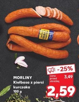 Kiełbasa z piersi kurczaka Morliny promocja