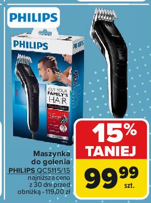 Maszynka qc5115/15 Philips promocja w Carrefour