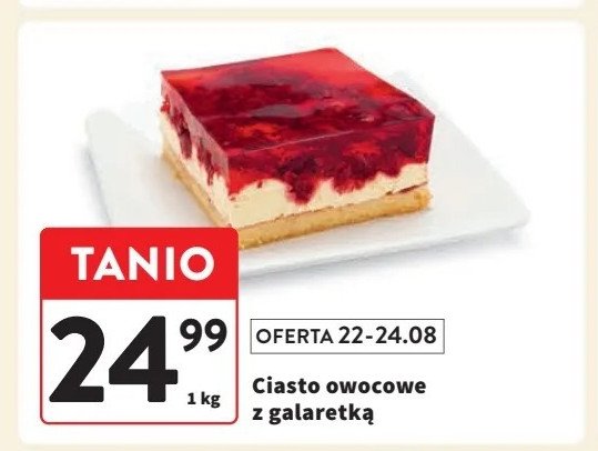 Ciasto owocowe z galaretką promocja