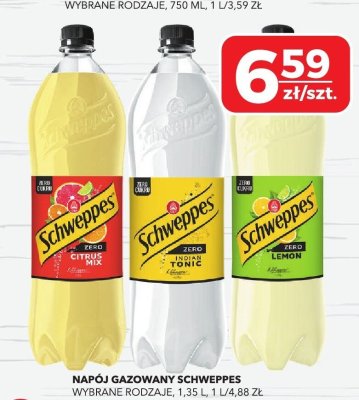 Napój gazowany Schweppes, wybrane rodzaje, 1,35 l promocja w Top Market