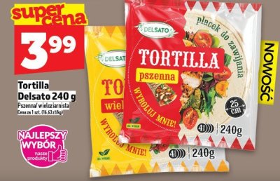 Tortilla Delsato 240 g promocja w TOPAZ