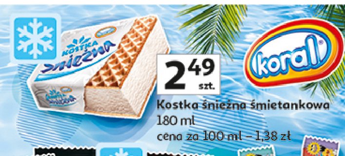 Lód śmietankowy Koral promocja
