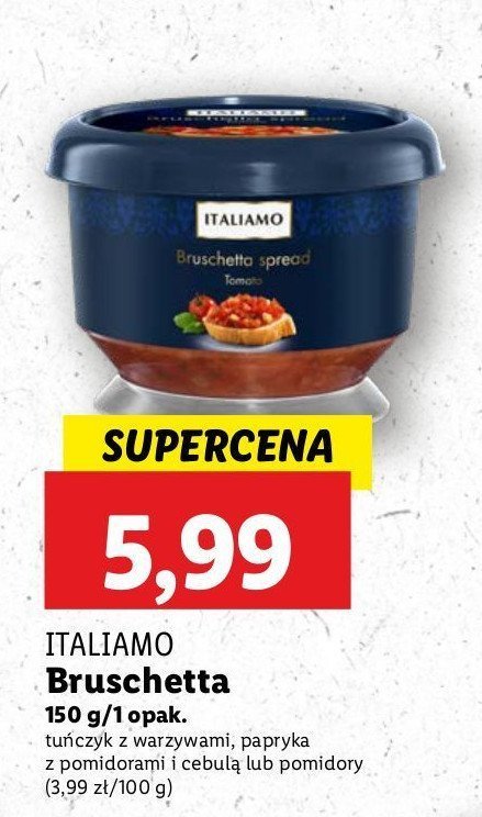 Bruschetta z papryką Italiamo promocja