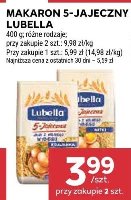 Makaron 5-jajeczny Lubella promocja w Stokrotka